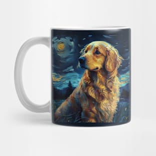 Golden Retriever Painting Mug